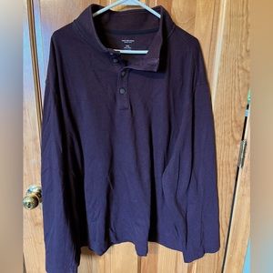 Dark Maroon Big and Tall Sweater